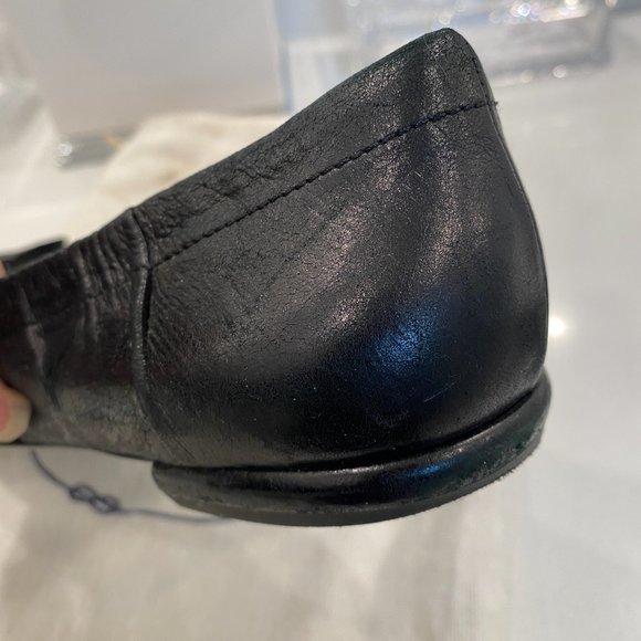 Prada Black Calf Leather Milano Ballet Flats - Picture 5 of 14